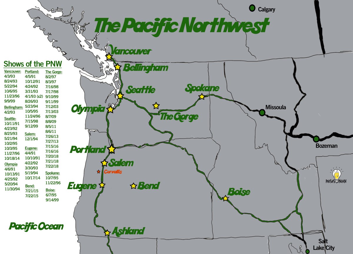 Below The Moss Forgotten: Phish in the Pacific&nbsp;Northwest